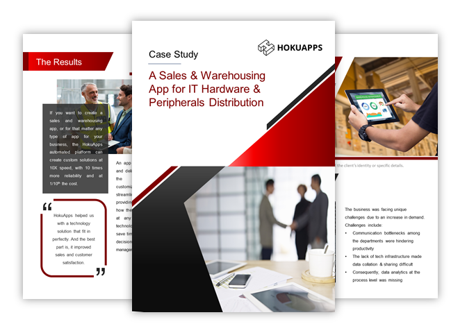HokuApps Develops a Sales & Warehousing App for IT Hardware & Peripherals Distribution